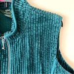 Woolrich  | Green Corduroy Full Zip Vest Sz L Photo 1