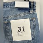 RE/DONE NWT '70s Stove Pipe Cigarette Size 31 Straight Jeans High Rise Denim Photo 6