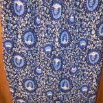 Old Navy Blue & White Fan Floral Vine Maxi/Midi Dress Photo 6