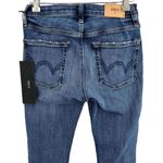 NWT Edwin Jeans Womens Skinny Pixie Blue Distressed Edges Size 24 Photo 4