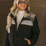 These Three Boutique Aztec Puffer Jacket Photo 2