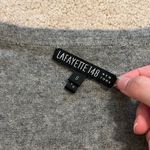 Lafayette 148  Cashmere V-Neck Sweater Size Small Gray Pullover Jumper Photo 3