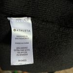 Athleta Futures Black Turtleneck Sweater Size Small Long Sleeve Ribbed Shoulder Photo 4