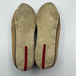 Prada Sport Slip On Loafers Black Jute Canvas Espadrilles Flat 39.5 US 9.5 Boho Photo 9