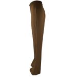 boa. Women's Brown Pintucked High Waisted Bootcut Flared Trousers Pants Size S Photo 1