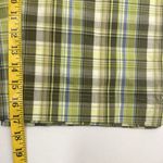 White Stag Golf Casual Pants Womens 10 Plaid Green Stretch Slash Pockets Flat Front Capri Photo 5