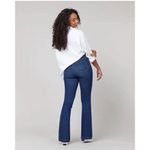 Spanx Flare Jeans XS Petite Midnight Shade Dark Wash Pull On Shaping High Rise Photo 2