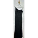 La Femme  One-Shoulder Jersey Gown in Black Size US 8 Photo 5