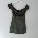 LIONESS  Win Some Lose Some Ruched Mini Dress in Moss Green XS Photo 3