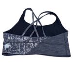 Lululemon ‎ Energy Bra Size 10 Gray Silver Criss Cross Back Athletic Workout Top Photo 1