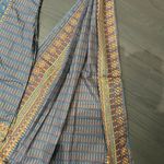 Pakistani/Indian 3pc Blue & Multi Color Embroidery Printed Shalwar Kameez Size M Photo 9