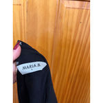 Maria B Black Embroidered Tunic Dress Kurta L Floral Boho Luxe Modest Size L Photo 6