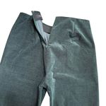 Theory ‎ Women’s Size 10 Oslo Crushed Velvet Pull On Trouser Pants Green Workwear Photo 9