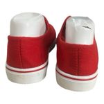 Women Red Canvas Sneakers Size 7 Low Top Lace Photo 6