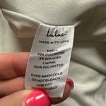 Lulus NWT  Women's Always Turning Heads White Bustier Tulip Midi Dress Size L Photo 8