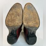 Tony Lama Vintage  Embroidered Leather Cowboy Boots Reddish-Brown size 6.5 Photo 7