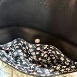 Urban Expression  Stella Fold Over Black Vegan Leather Clutch Gold Chain Strap Photo 6