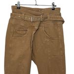 Rachel Comey Crossover Cropped Pants Brown Belted Womens Size 0 High Rise Photo 1