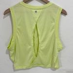 Yogalicious Neon Green Open Back Crop Top Size XL Photo 3