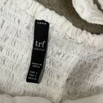 ZARA  eyelet lace coquette buttoned mini dress Photo 5