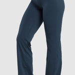 Gymshark  EVERYDAY REGULAR FLARED LEGGINGS Teal  Size M Athletic Athleisure Gym Photo 0