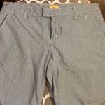 Levi's  High Waist Striped Shorts Sz 16 plus Blue White summer casual stripes Photo 0