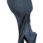 Windsor  Sparkling Mermaid Glitter Dress Ruched Side Slit Spaghetti Straps Sz S Photo 11