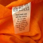 LIONESS  Eyelet Cutout High Neck Mini Dress Women's XL Orange Lace Party Cocktail Photo 16