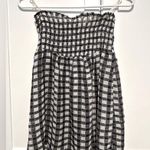American Rag NWOT  Strapless Gingham Plaid Sheer Tube Top Photo 0