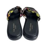 Ted Baker Ashina Black Floral Bow Slide Sandals Size 39 or US 8.5 Summer Slip-On Photo 3