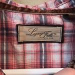 Quarter sleeve button down plaid dress shirt Size L Photo 6