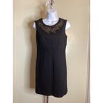 Laundry by Shelli Segal Laundry  Black Dress  Size 4  Sleeveless with Copper Detail Knee Length EUC Photo 1