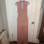 Modcloth  For the Bliss of It Jumpsuit Rust Red Cream Jumpsuit Sleeveless M NWT Photo 7