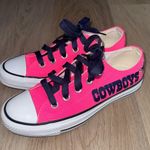 Converse Dallas Cowboys NFL Football Pink & Blue  - Size 6 Photo 0