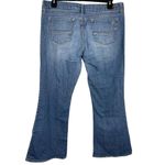 American Eagle 90s Y2K  Live Your Life Real Flare Distressed Denim Jeans 14 Photo 1