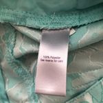 Jennifer Lopez  Womens Cropped Pants Size 0 Turquoise Pockets Front Zipper Photo 6