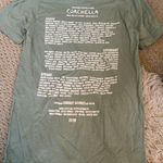 Official Coachella Graphic Tee Shirt Light Green Photo 2