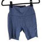 Aerie Offline By Womens Striped 7" Inseam OG Bike Shorts Blue Size M Photo 0