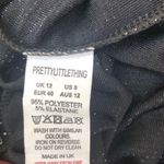 Pretty Little Thing PLT Black Textured Glitter Highwaisted Bike Short Photo 4