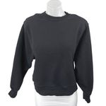 Frankie Shop Black Balloon Long Sleeve Crew Neck Sweater Sweatshirt Top Size XS Photo 0