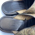 Cole Haan Country Womens Open Toe Mule Shoes Beige Low Heel Slip On Leather 7.5B Photo 4