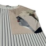 ZARA  Striped High Fashion Woman With Hat Abstract Sleeveless Blouse Top Artsy S Photo 2