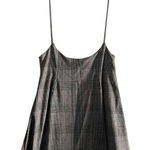 Lovely Day  Mini Black & White Plaid Camisole Dress Size L Photo 0