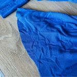 Free People  Pullover Long Sleeve Crop Top Blue Sz Small Photo 7