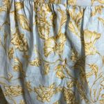 Christy Lynn Fernanda Midi Dress Linen Cross Back A Line Womens Size Medium M Blue Photo 6