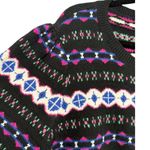 Loft Black Long Sleeve Fair Isle Print Crew Neck Pullover Sweater Size XXL Cozy Photo 6
