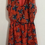 Bar III Coral tropical bird print ruffled sleeveless dress, size XS Photo 0