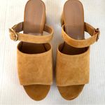 Aerosoles NWOB Women's Tan Suede Cosmic Heeled Slip on Mule Sandal sz 9.5 Photo 6
