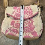 Sakroots  Artist Circle Linen Uncoated Canvas Foldover Crossbody, Rose in Bloom‎ Photo 8