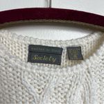 Vintage Vine Pullover Knit Sweater Vest White Size M Photo 6